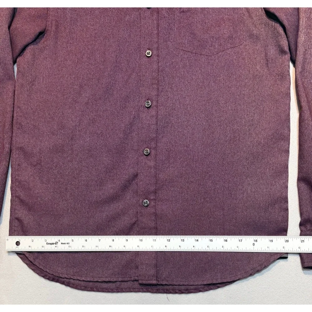 The North Face Mens Button Down Shirt Long Sleeve Maroon Small - Picture 10 of 10